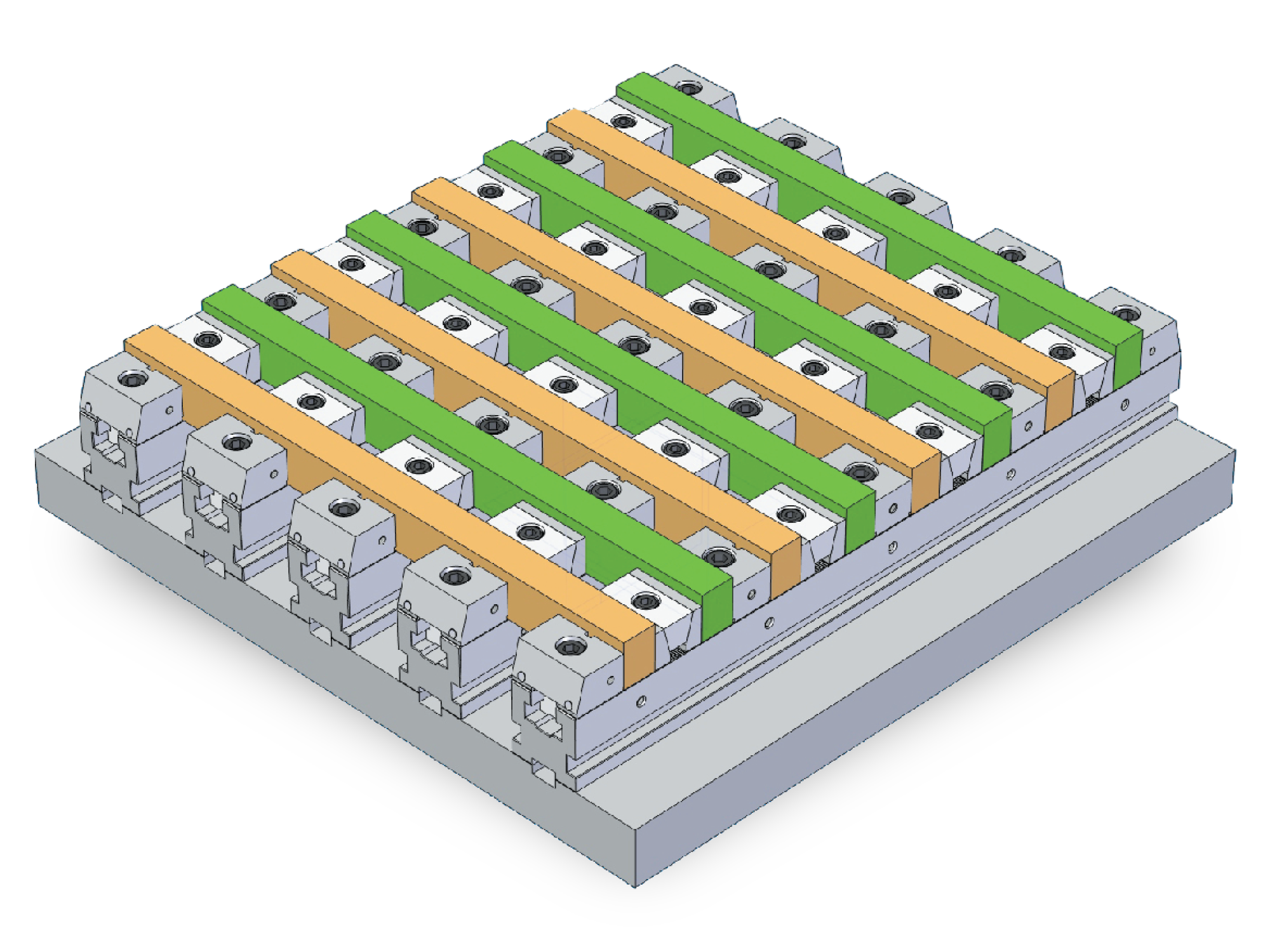 Use vises in tandem to grip extra large parts.