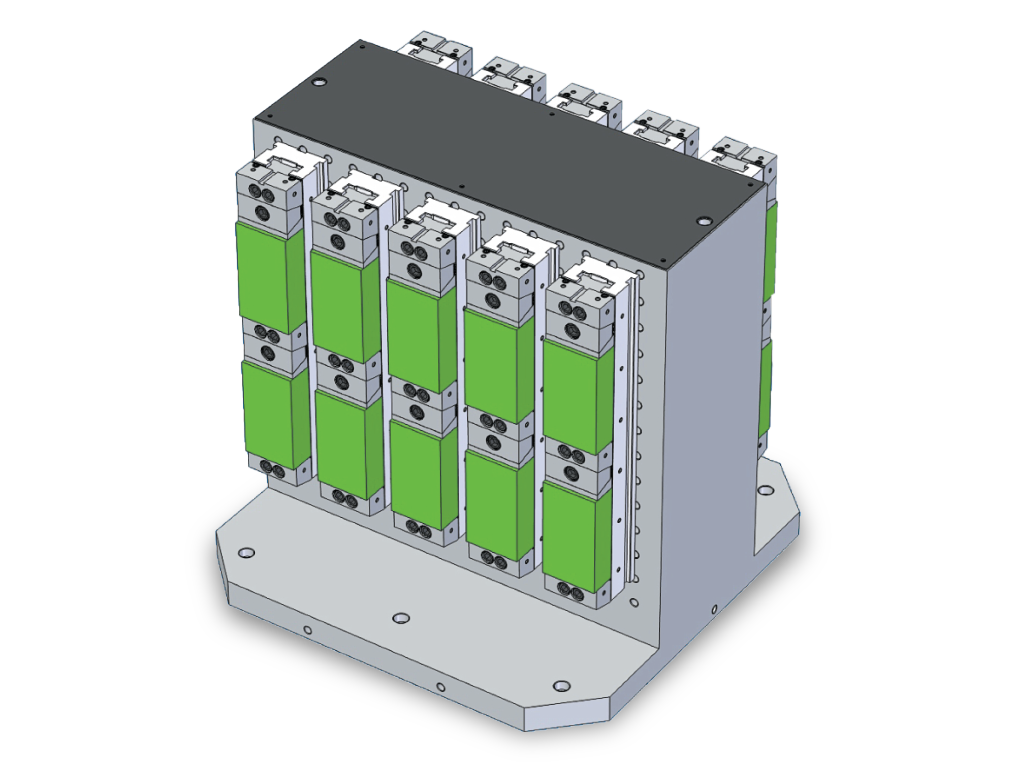 BP11 T-Column tombstone with our SVF-A style vises on both sides.
