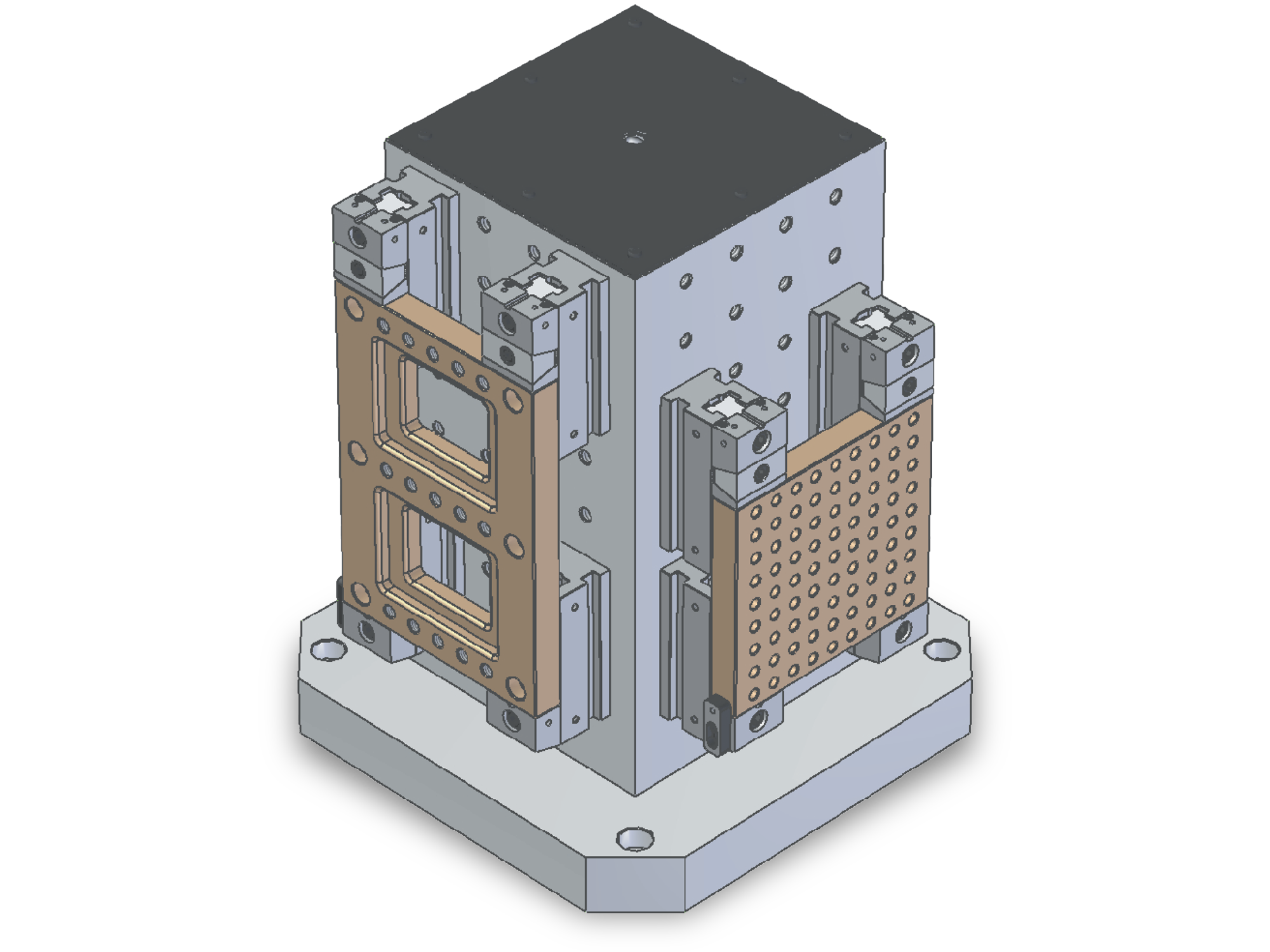 SVF-C modular vises can be used in tandem.Light weight, high flexibility.